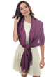 Cashmere & Silk accessories shawls platine prune 204 cm x 92 cm